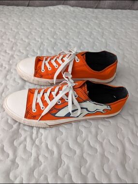 Orange Denver Broncos Big Logo Low Top Sneakers by FOCO